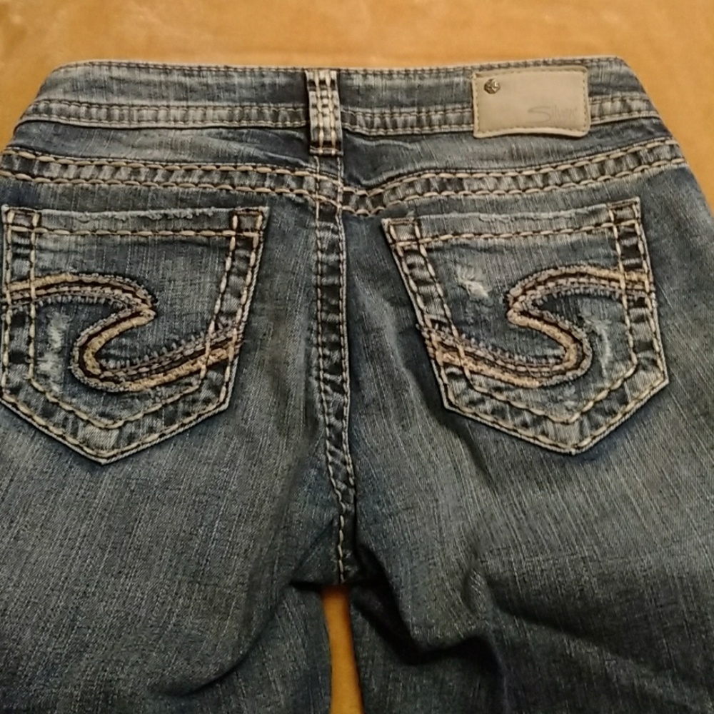 Silver jeans